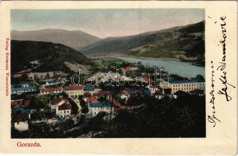 Gorazde, Gorazda; general view. Verlag Hermann Wasserstein (Rb)