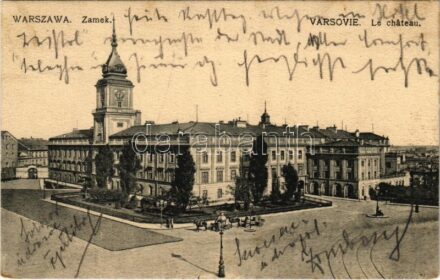 1915 Warszawa, Varsovie, Warschau, Warsaw; Zamek / Le chateau / castle + 'K.U.K. EPIDEMIESPITAL ARAD' (fl)