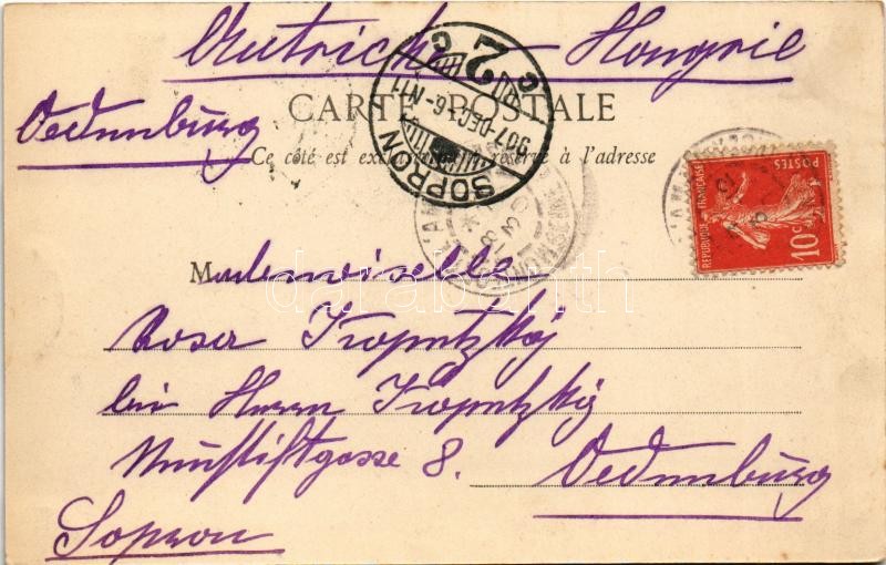 1907 Paris, Place Péreire / square, automobile, bicycle - Image 2