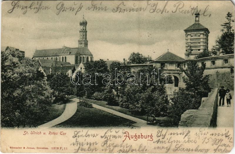 Augsburg, St. Ulrich und Rotes Tor / church, gate (EM)