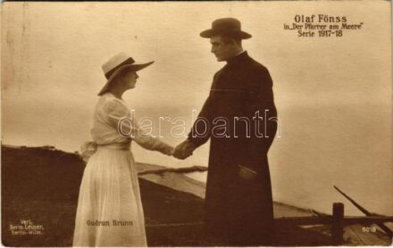 Olaf Fönss, Gudrun Brunn in 'Der Pfarrer am Meere' Serie 1917-18 (fl)