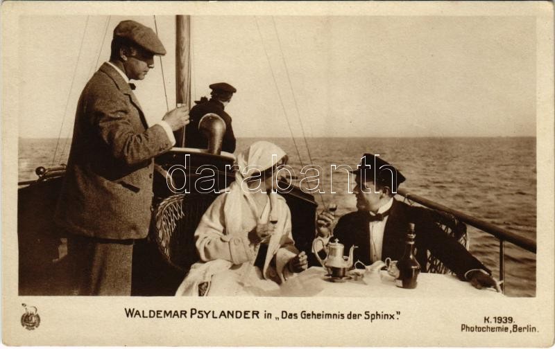 Waldemar Psylander in 'Das Geheimnis der Sphinx' Photochemie Berlin