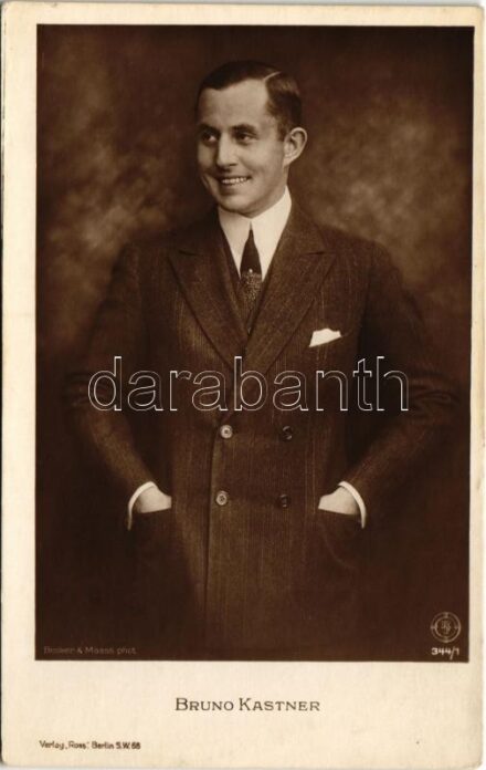 Bruno Kastner. Becker & Maass phot.