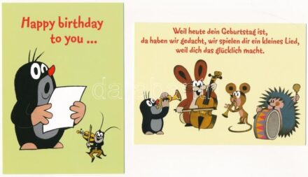 16 db MODERN használatlan motívum képeslap: mese, báb és rajzfilm / 16 modern unused motive postcards, cartoons, puppet films