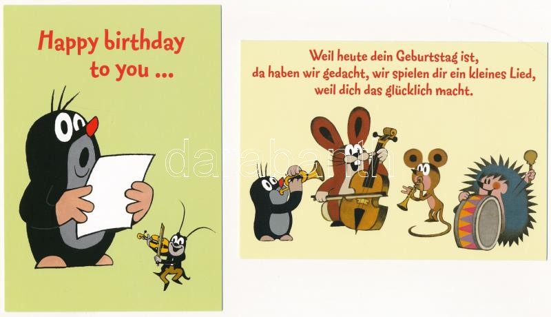 16 db MODERN használatlan motívum képeslap: mese, báb és rajzfilm / 16 modern unused motive postcards, cartoons, puppet films