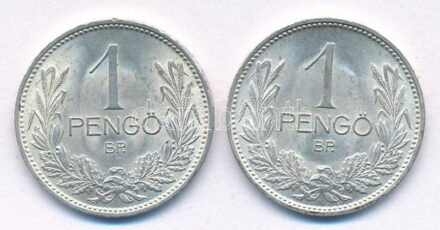 1939. 1P Ag (2x) T:1- patina, kis ph Adamo P6