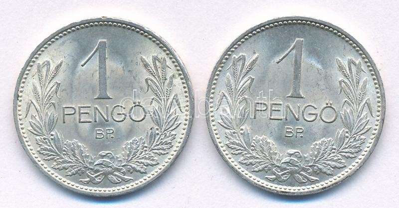1939. 1P Ag (2x) T:1- patina, kis ph Adamo P6