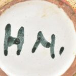 Horváth Magdolna: Retró kerámia váza, hibátlan, m: 9 cm - Image 2