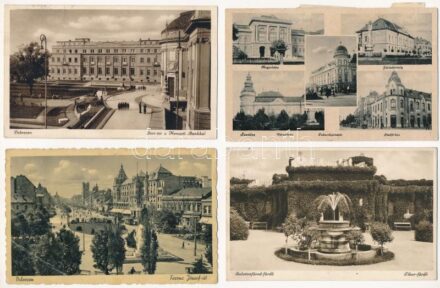 6 db RÉGI magyar város képeslap / 6 pre-1945 Hungarian town-view postcards