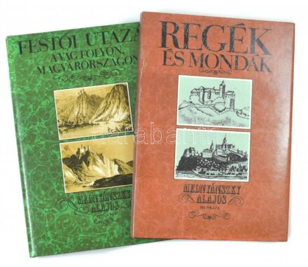 Mednyánszky Alajos 2 könyve: Festői utazás a Vág folyón, Magyarországon (1825). + Regék és mondák. Ford.: Soltész Gáspár. Bp.-Pozsony, 1981-1983, Európa-Tatran. Reprint kiadás. Kiadói egészvászon-kötés, kiadói papír