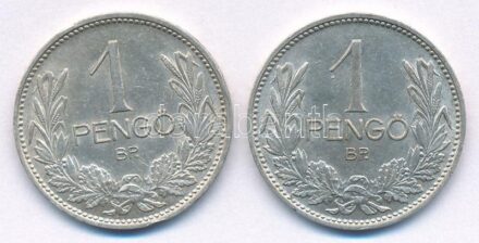 1938. 1P Ag + 1939. 1P Ag T:1-,2 patina, ph Adamo P6