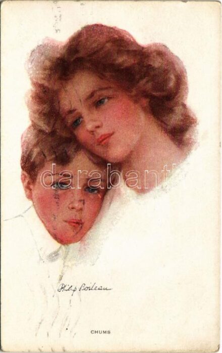 1915 'Chums' Lady art postcard. Reinthal & Newman No. 211. s: Philip Boileau (EK)