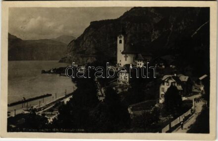 1921 Flüelen, gegen die Axenstrasse (fl)