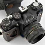 Zenit 11 fényképezőgép Helios-44M, 2/58 objektívvel, kopott eredeti tokjában - Image 2