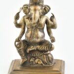 Bronz Ganésa, jelzés nélkül, m: 19 cm
