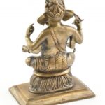 Bronz Ganésa, jelzés nélkül, m: 19 cm - Image 3