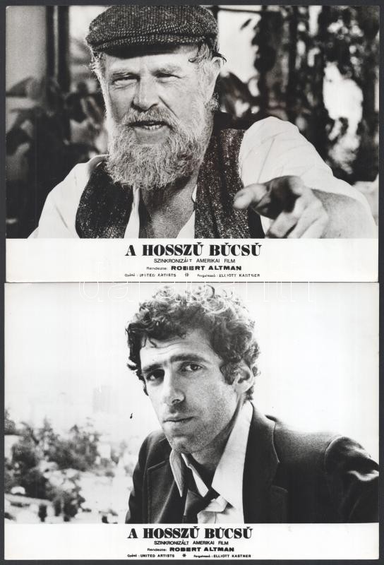 cca 1973 ,,A hosszú búcsú' című amerikai film jelenetei és szereplői, 13 db vintage produkciós filmfotó, ezüst zselatinos fotópapíron, a használatból eredő (esetleges) kisebb hibákkal, 18x24 cm