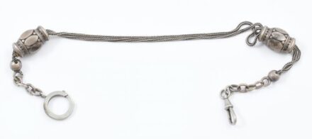 Fém zsebóralánc, h: 36 cm