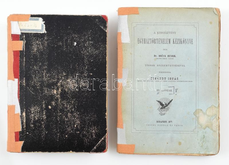 Brück, Heinrich (1831-1903): A keresztény egyháztörténelem kézikönyve, 3 kötet: Dr. Brück Henrik: Egyháztörténelem. Akadémiai felolvasásokra és magánhasználatra. (I. időszak). Ford.: Zoványi Mihály. + A keresztény