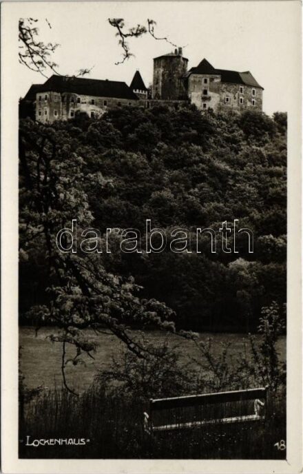 Léka, Lockenhaus; Schloss / vár / castle. Foto-Technik A. Stefsky 1932.