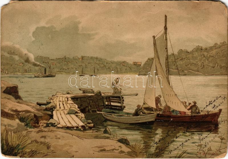 1901 Litho art postcard (non PC) (EM)