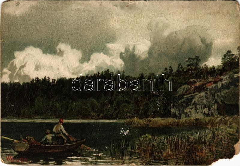 1901 Litho art postcard (EM)