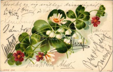 1900 Flowers. Serie 252. litho (EK)