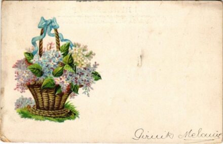 1900 Flowers. litho (EK)