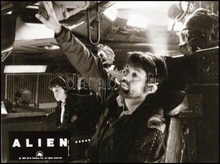 1979 ,,Alien - A nyolcadik utas a halál' című amerikai - angol sci-fi horror film jelenetei és szereplői, 5 db produkciós filmfotó NEGATÍVJA, ezüst zselatinos filmen, 6x5 cm