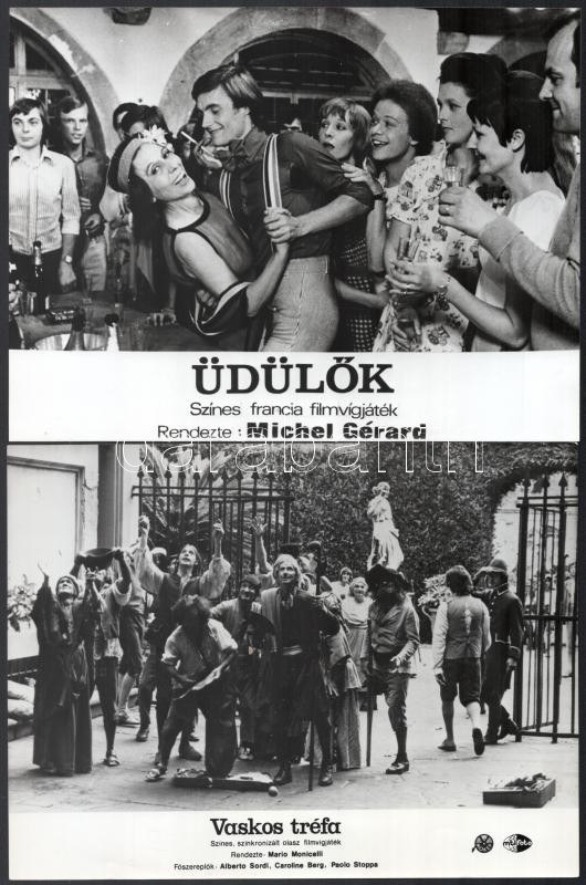 cca 1987 előtt, külföldön készült filmek egy-egy jelenete, 11 db vintage produkciós filmfotó, ezüst zselatinos fotópapíron, a használatból eredő (esetleges) kis hibákkal, 18x24 cm