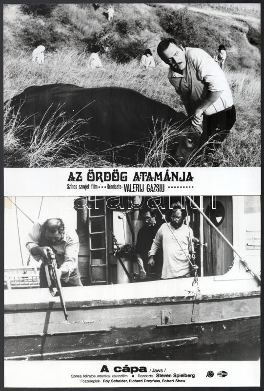 cca 1987 előtt, külföldön készült filmek egy-egy jelenete, 11 db vintage produkciós filmfotó, ezüst zselatinos fotópapíron, a használatból eredő (esetleges) kis hibákkal, 18x24 cm - Image 2