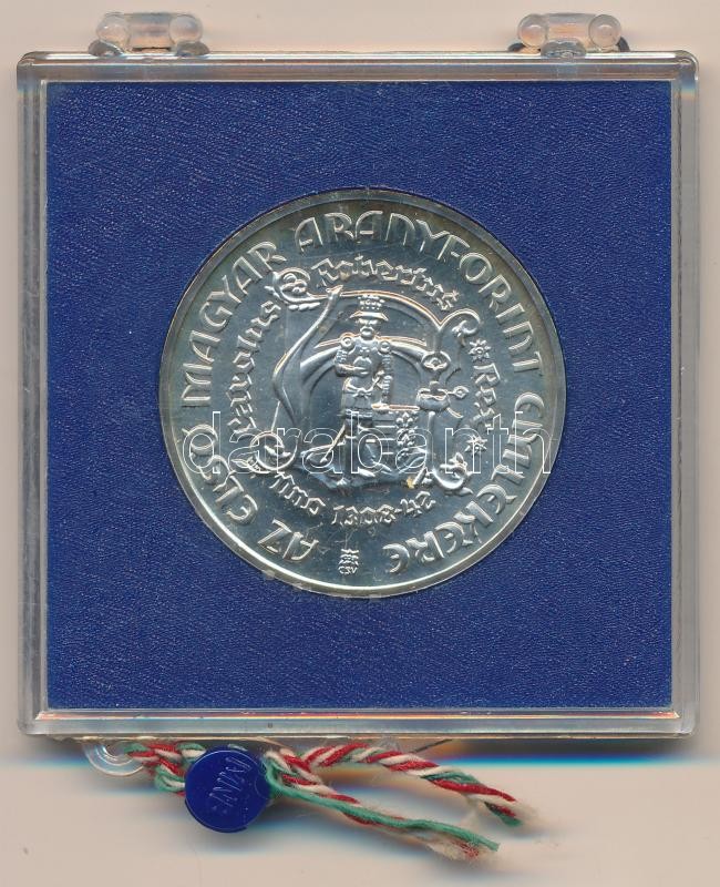 1978. 200Ft Ag 'Első magyar aranyforint' plombált, 'MNB' plasztiktokban T:BU Adamo EM56