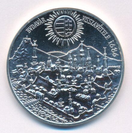 1986. 500Ft Ag 'Budavár visszavétele 1686' T:BU Adamo EM97