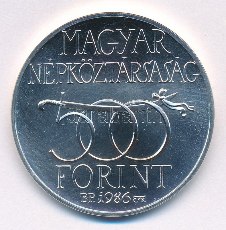 1986. 500Ft Ag 'Budavár visszavétele 1686' T:BU Adamo EM97 - Image 2