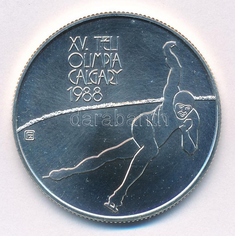 1986. 500Ft Ag 'XV. Téli Olimpia Calgary 1988' kapszulában T:BU Adamo EM98