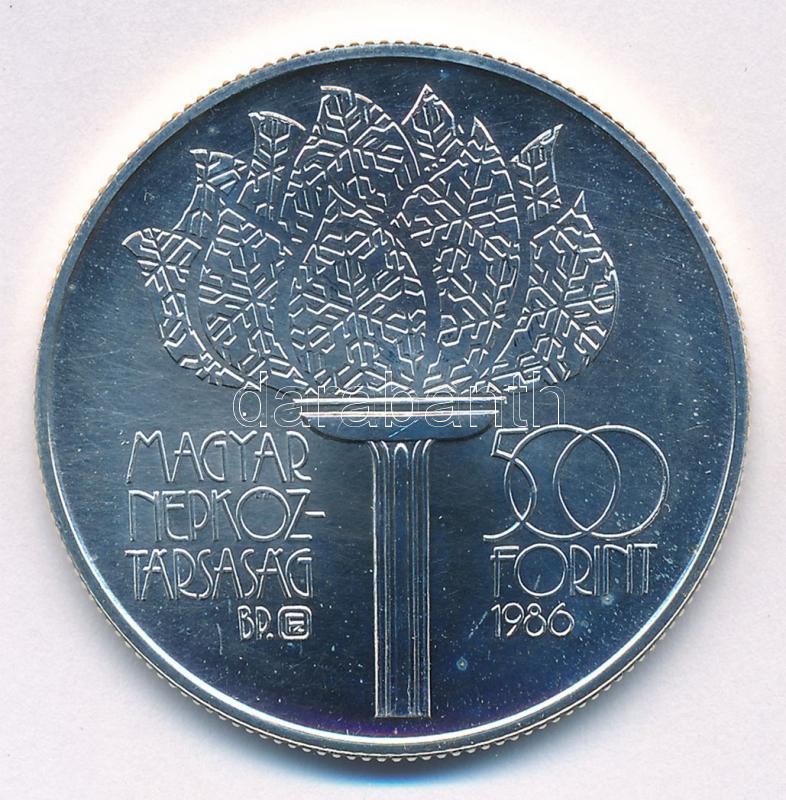 1986. 500Ft Ag 'XV. Téli Olimpia Calgary 1988' kapszulában T:BU Adamo EM98 - Image 2