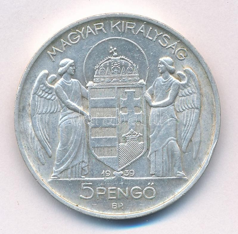 1939. 5P Ag 'Horthy balra' T:1- ph. Adamo P8.2 - Image 2