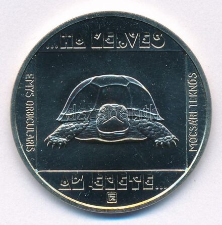 1985. 100Ft Cu-Ni-Zn 'Természetvédelem - Mocsári Teknős' kapszulában T:BU Adamo EM82