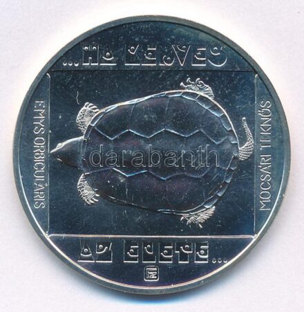 1985. 200Ft Ag 'Természetvédelem - Mocsári teknős' T:BU Adamo EM85