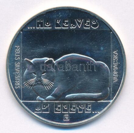 1985. 200Ft Ag 'Természetvédelem - Vadmacska' T:BU Adamo EM86