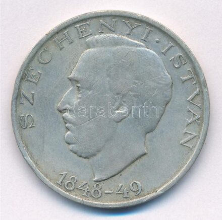 1948. 10Ft Ag 'Széchenyi' T:2- karc, ph. Adamo EM2