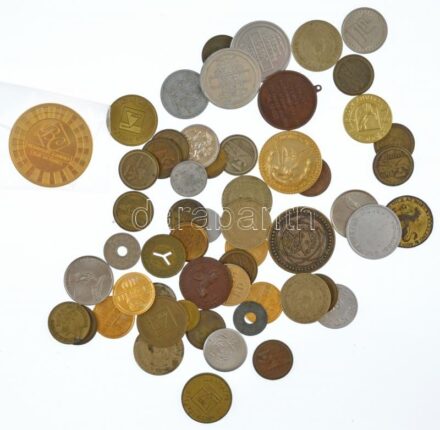 68db-os vegyes zseton, token, bárca-tétel T:vegyes