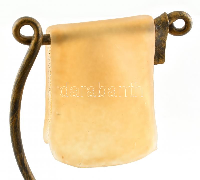 Antikolt design asztali lámpa, működik, szép állapotban, m: 41 cm CSAK SZEMÉLYES ÁTVÉTEL, NEM POSTÁZZUK! / ONLY PERSONAL COLLECTION! - Image 2