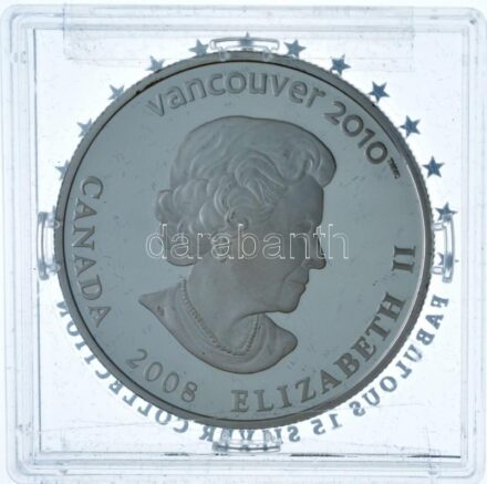 Kanada 2008. 25$ Ag 'A vancouveri Téli Olimpia / Snowboard' forgalomba nem került hologramos emlékérme, kapszulában T:PP patina, ujjlenyomat Canada 2008. 25 Dollars Ag '2010 Winter Olympics, Vancouver / Snowboarding' non-circulating,