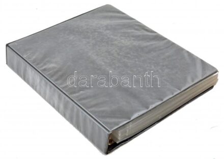 Négygyűrűs album 77db kettes és hármas osztású bankjegytartó berakólappal használt, de jó állapotban