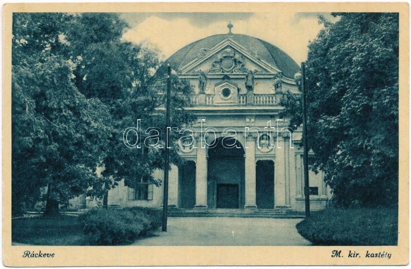 Ráckeve, M. kir. kastély. Kenessey György kiadása (EK)