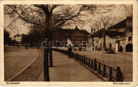 1934 Kecskemét, Barátok tere, piac (EK)