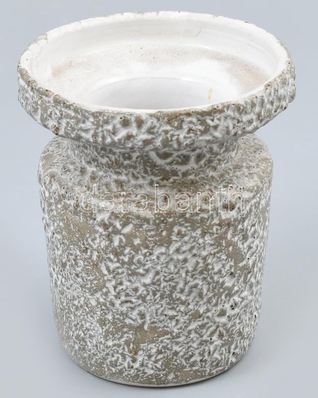 Mihály Béla: Retró váza, kerámia, jelzett, hibátlan, m: 13,5cm
