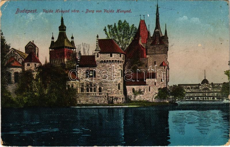 1916 Budapest XIV. Városliget, Vajdahunyad vára (EK)