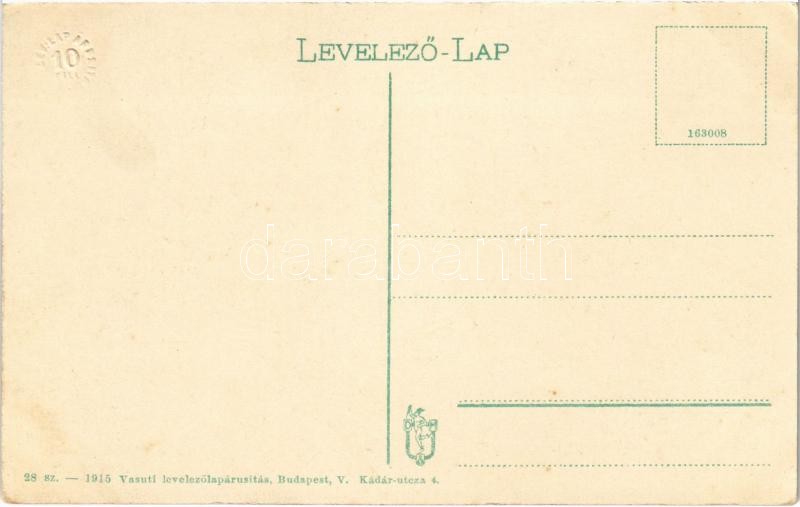 Kecskemét, Művésztelep, Közös műterem. Vasúti levelezőlapárusítás 28. 1915. - Image 2
